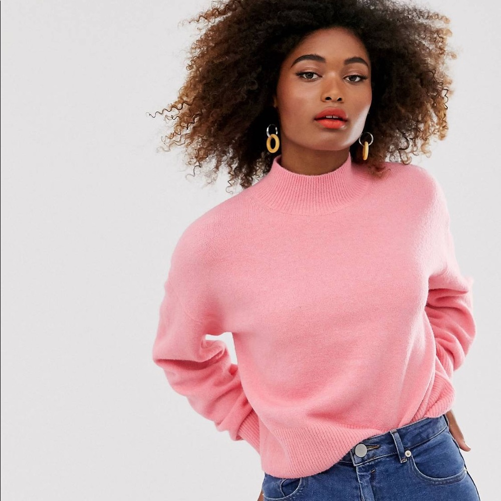 & Other Stories punk mock neck sweater